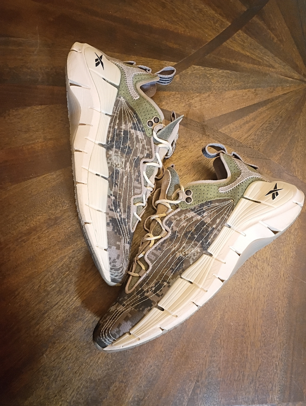 Reebok x Billionaire Boys Club Type Z-2 Camo Sneakers Mens 9.5 Gray/Beige Athlet - Picture 5 of 12